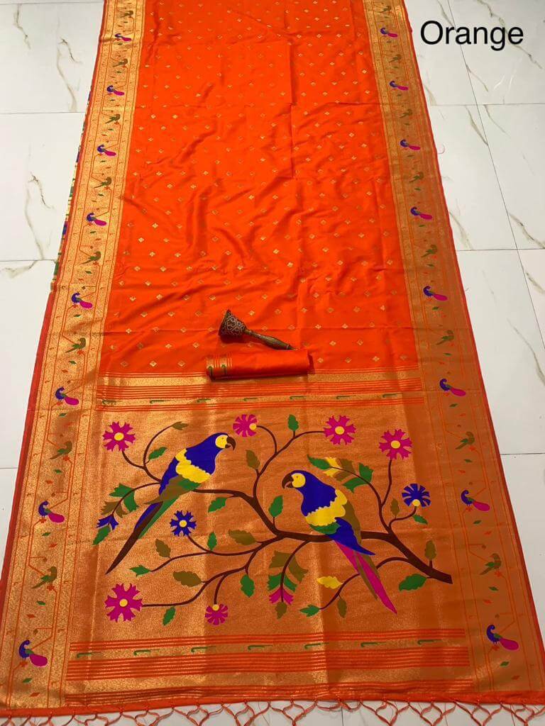 Pethani Silk Dark Orange