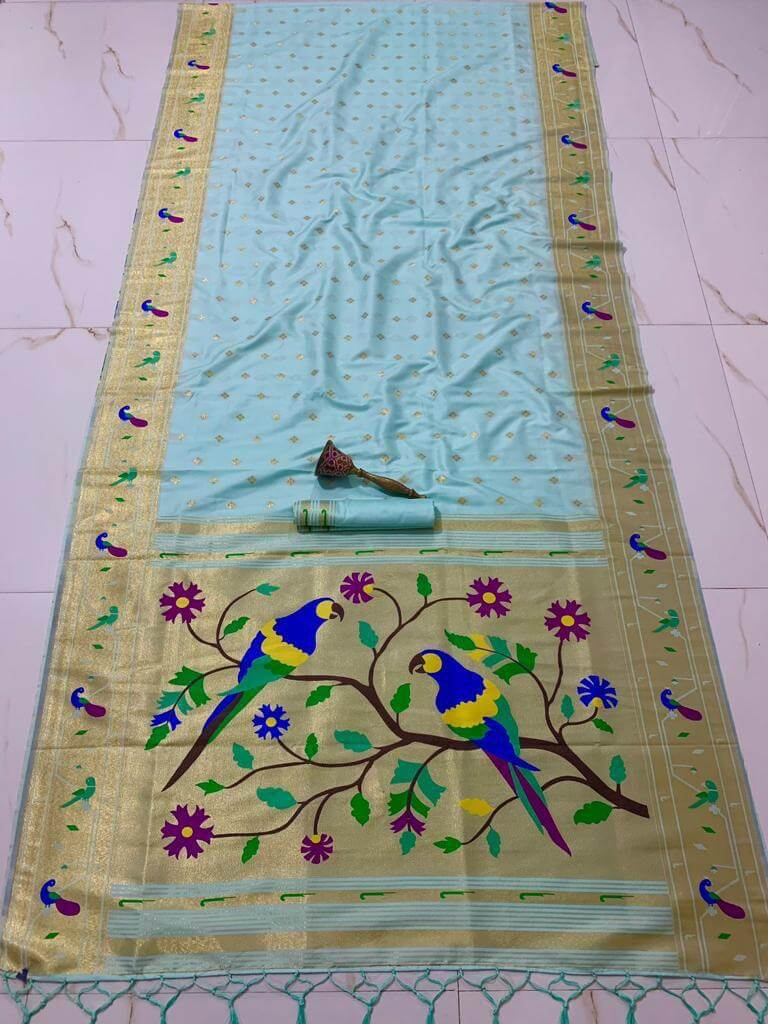 Pethani Silk Dark Sky Blue