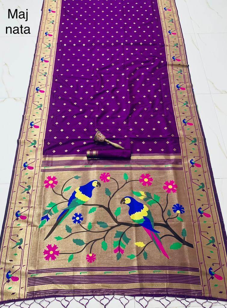 Pethani Silk Purple
